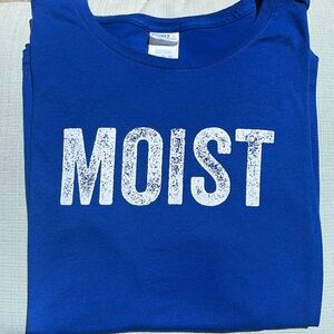 GRAPHIC T-SHIRT | Royal Blue “Moist”